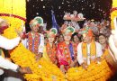 श्री म्हातोबा देवाला श्रीफळ वाढवून उमेदवारांनी केला विजयाचा संकल्प