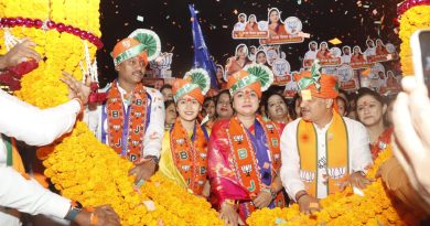 श्री म्हातोबा देवाला श्रीफळ वाढवून उमेदवारांनी केला विजयाचा संकल्प